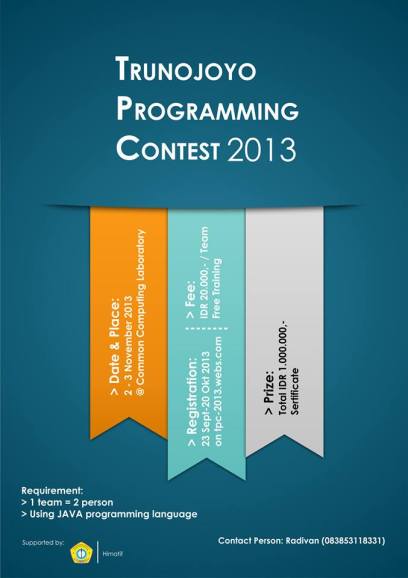trunjoyo programming contest